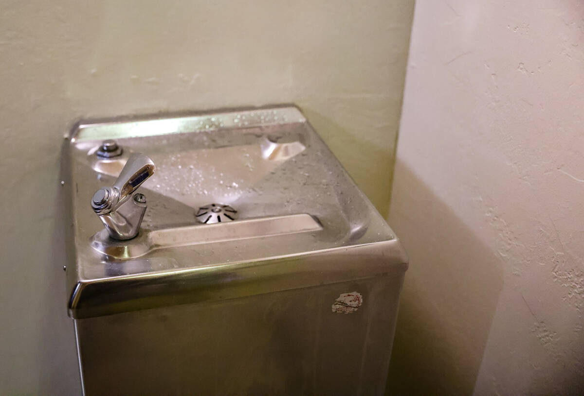 The original drinking fountain Elvis Presley used before he performed at the International Thea ...