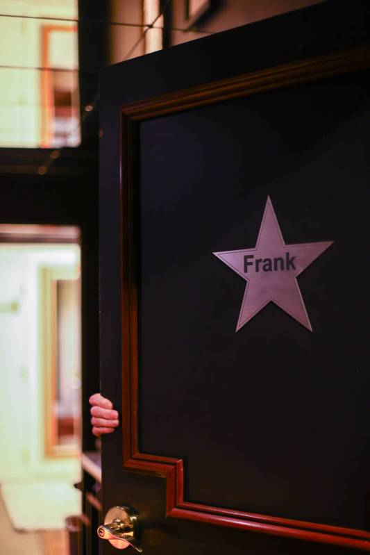 The star on Frank Sinatra’s dressing room remains in place in The Showroom at the Golden Nugg ...