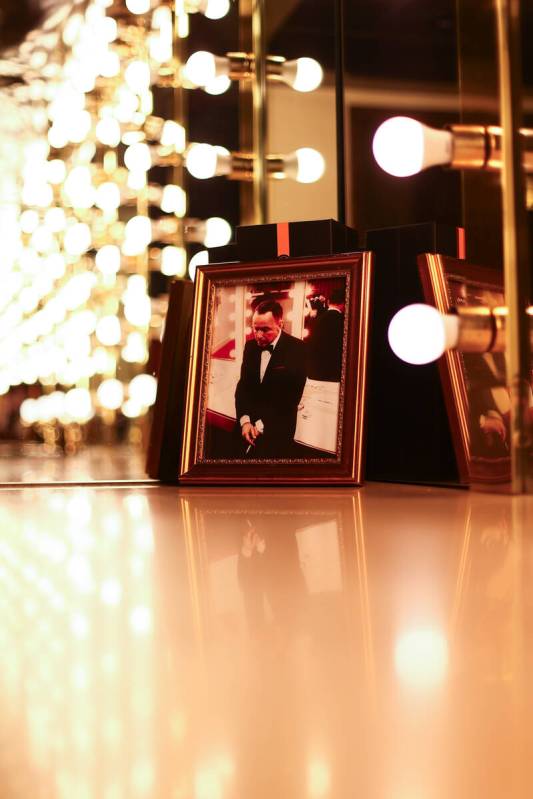 A photo of Frank Sinatra remains in his former dressing room at The Showroom in the Golden Nugg ...