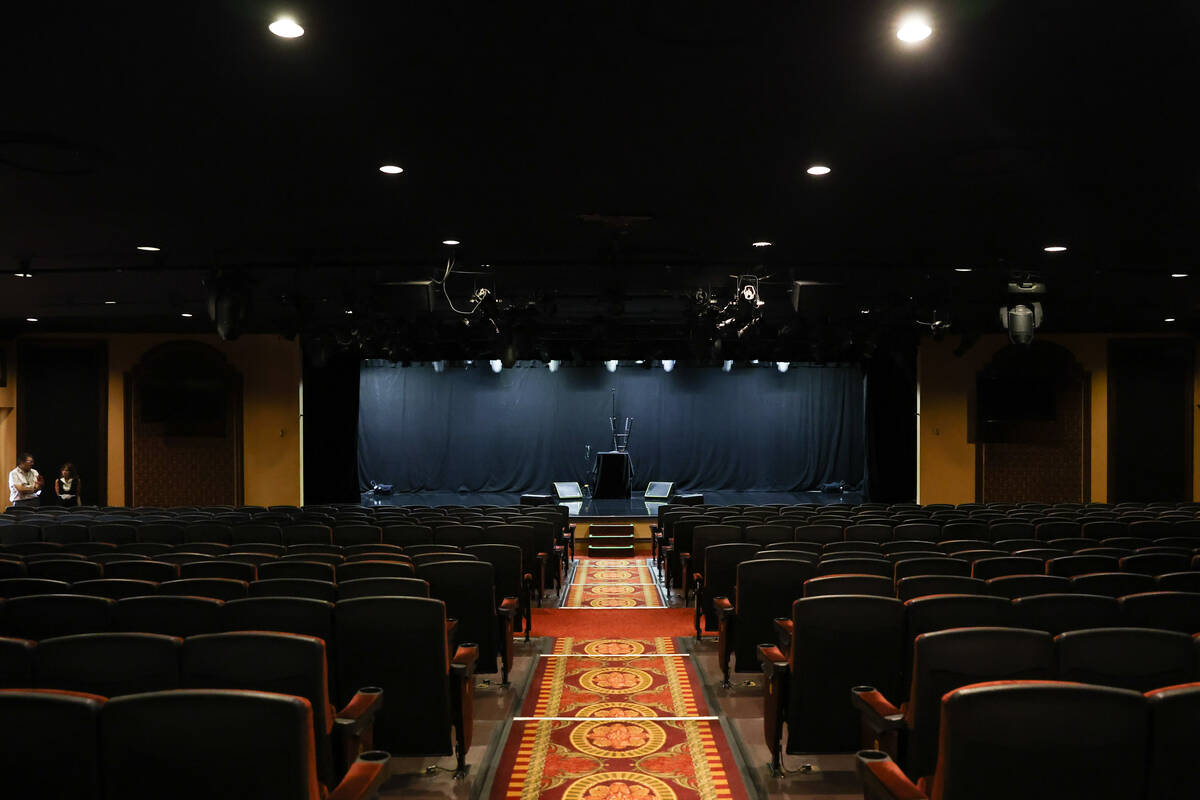 The Showroom, where Frank Sinatra performed, at the Golden Nugget hotel-casino on Thursday, Jun ...
