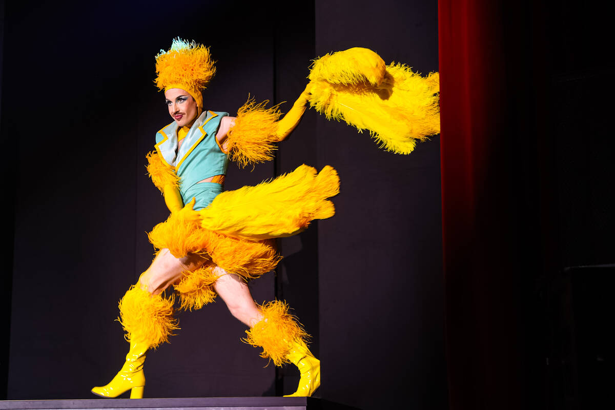 Indy Fire, of Denver, competes for M- Exotic World in the Burlesque Hall of Fame’s 34th ...