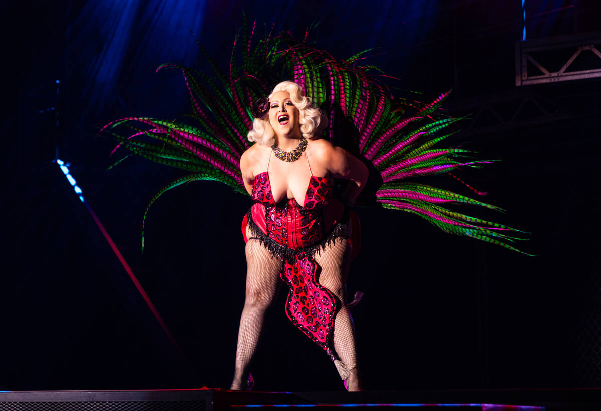 Dirty Martini, of New York, performs in the Burlesque Hall of Fame’s 34th annual Tournam ...