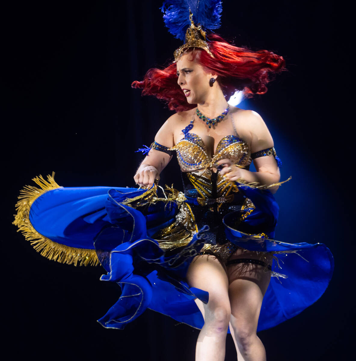 Kelly Ann Doll of Sydney, Australia, competes for Best Debut in the Burlesque Hall of Fame&#x20 ...