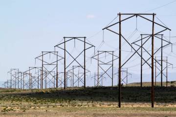 Power transmission lines are shown in this file photo. (AP Photo/Susan Montoya Bryan, File)