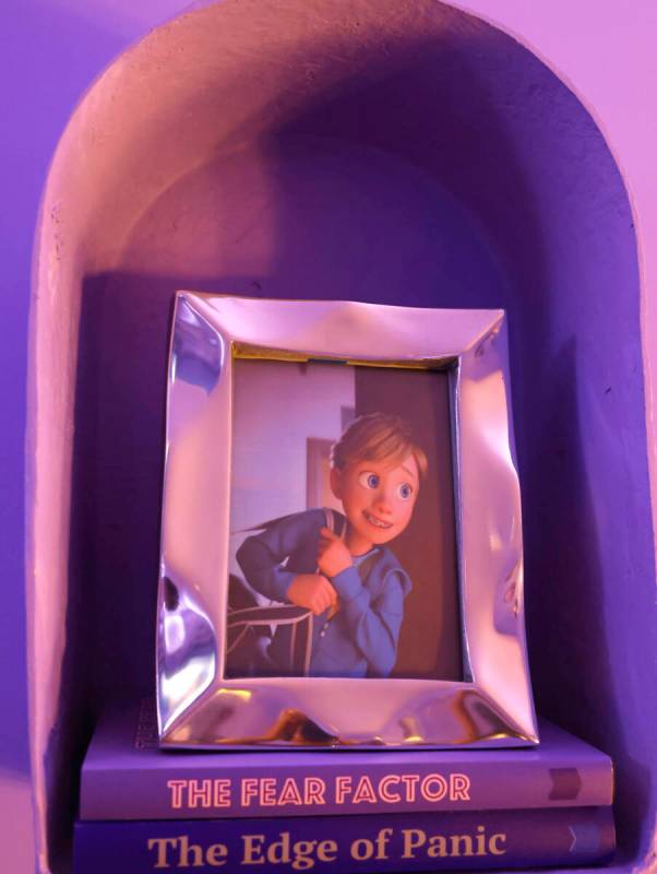 A picture of Riley is displayed at a den with the theme of Fear is pictured at an "Inside ...