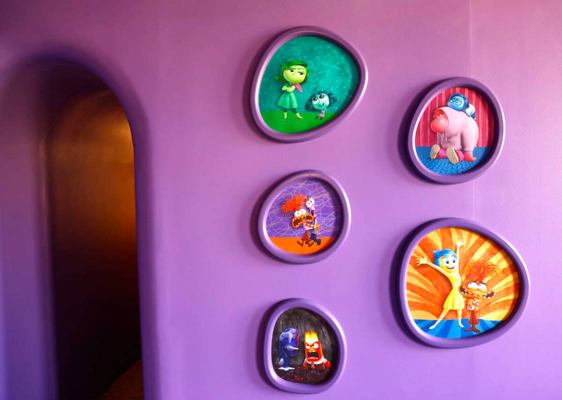 "Inside Out 2" characters are displayed at themed property with rooms inspired by the ...