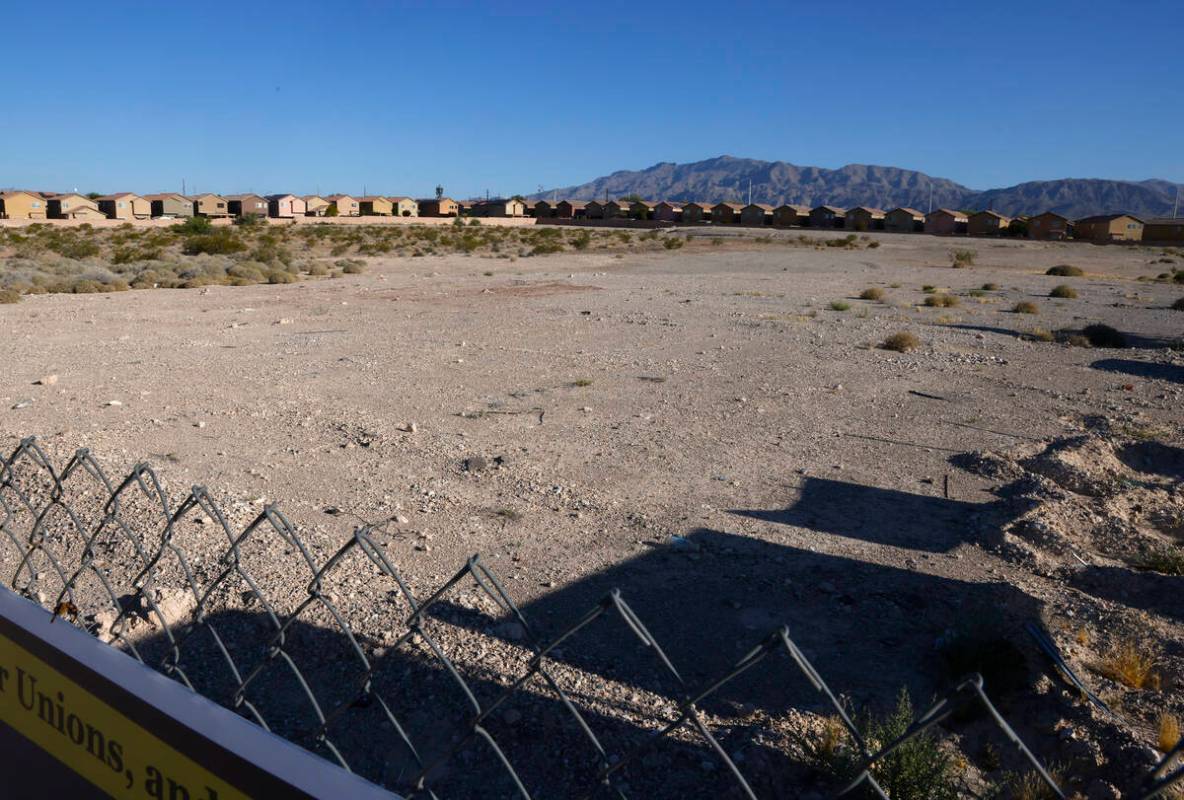 A vacant land at the Northwest intersection of Walnut Road and Tropical Parkway pictured, on Tu ...