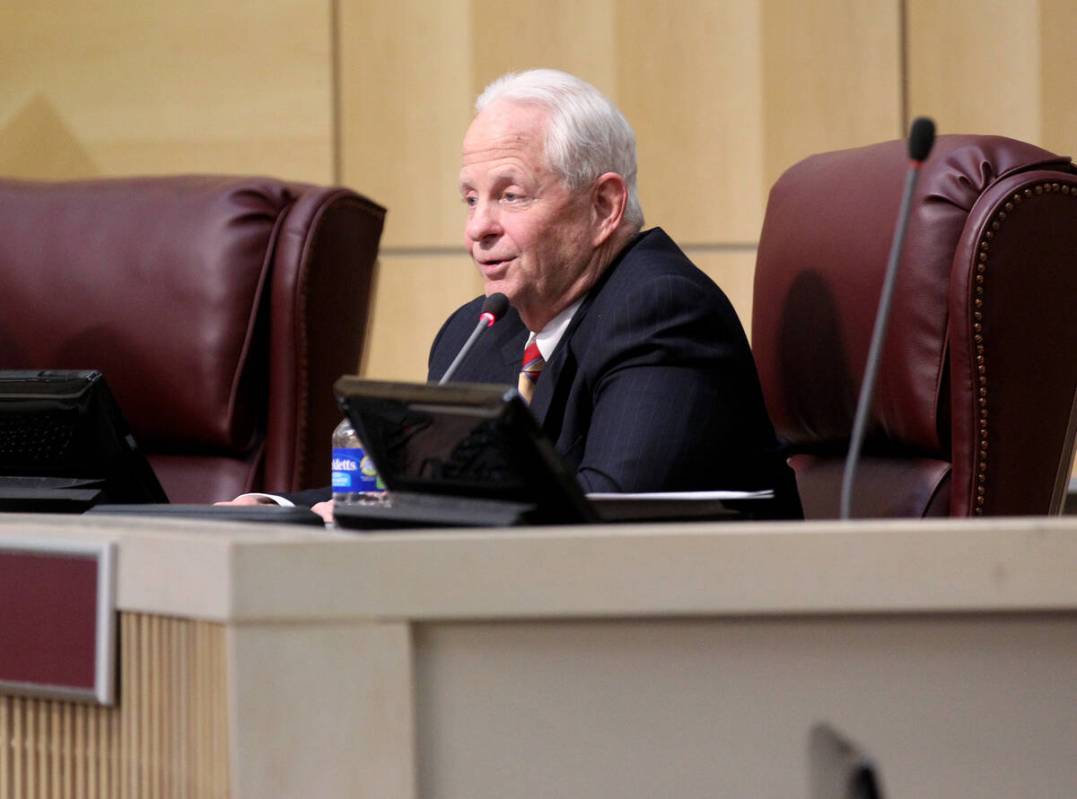 Henderson City Councilman Dan H. Stewart during a council meeting at City Hall Tuesday, Jan. 2, ...