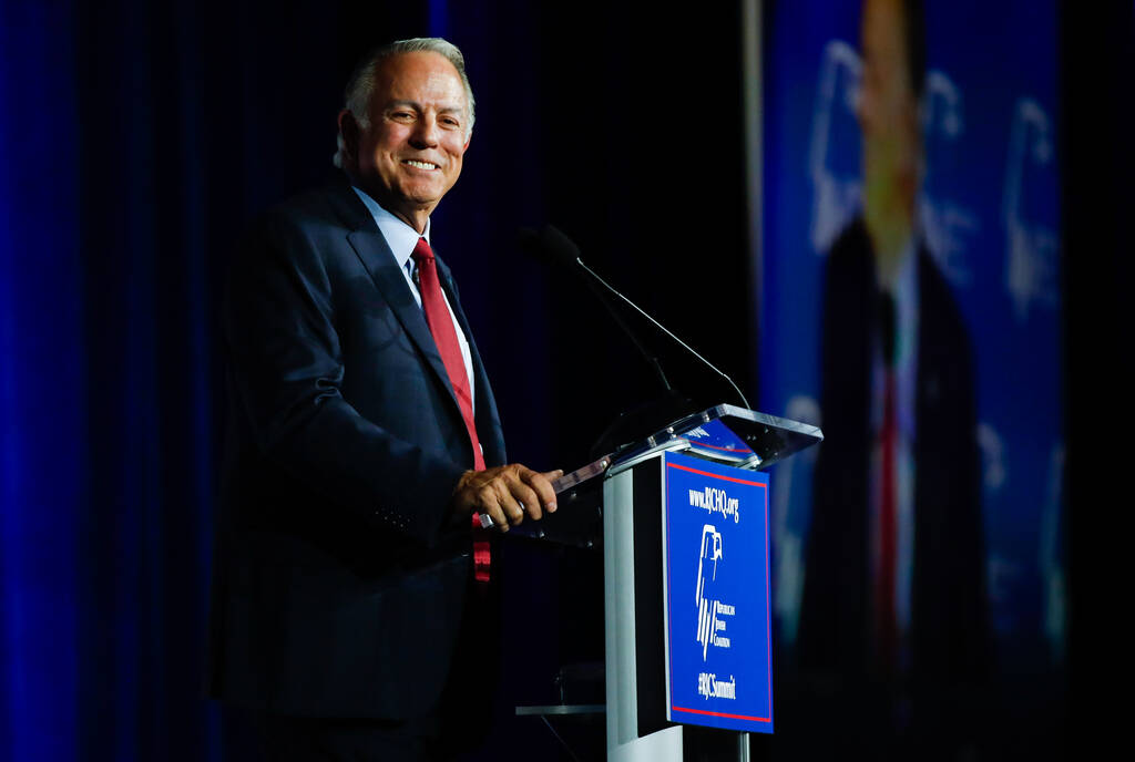 Governor Joe Lombardo at the Venetian on Friday, Oct. 27, 2023 in Las Vegas. (Daniel Pearson/La ...