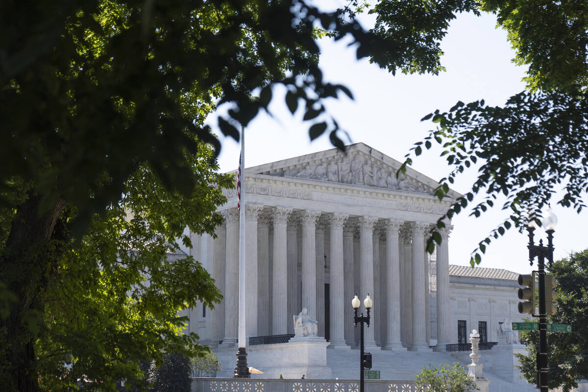 The Supreme Court building is seen on Thursday, June 13, 2024, in Washington. (AP Photo/Mark Sc ...