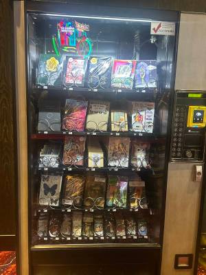 A fully loaded Gallery to Go art vending machine at Virgin Hotel Las Vegas on Sunday, June 9, 2 ...