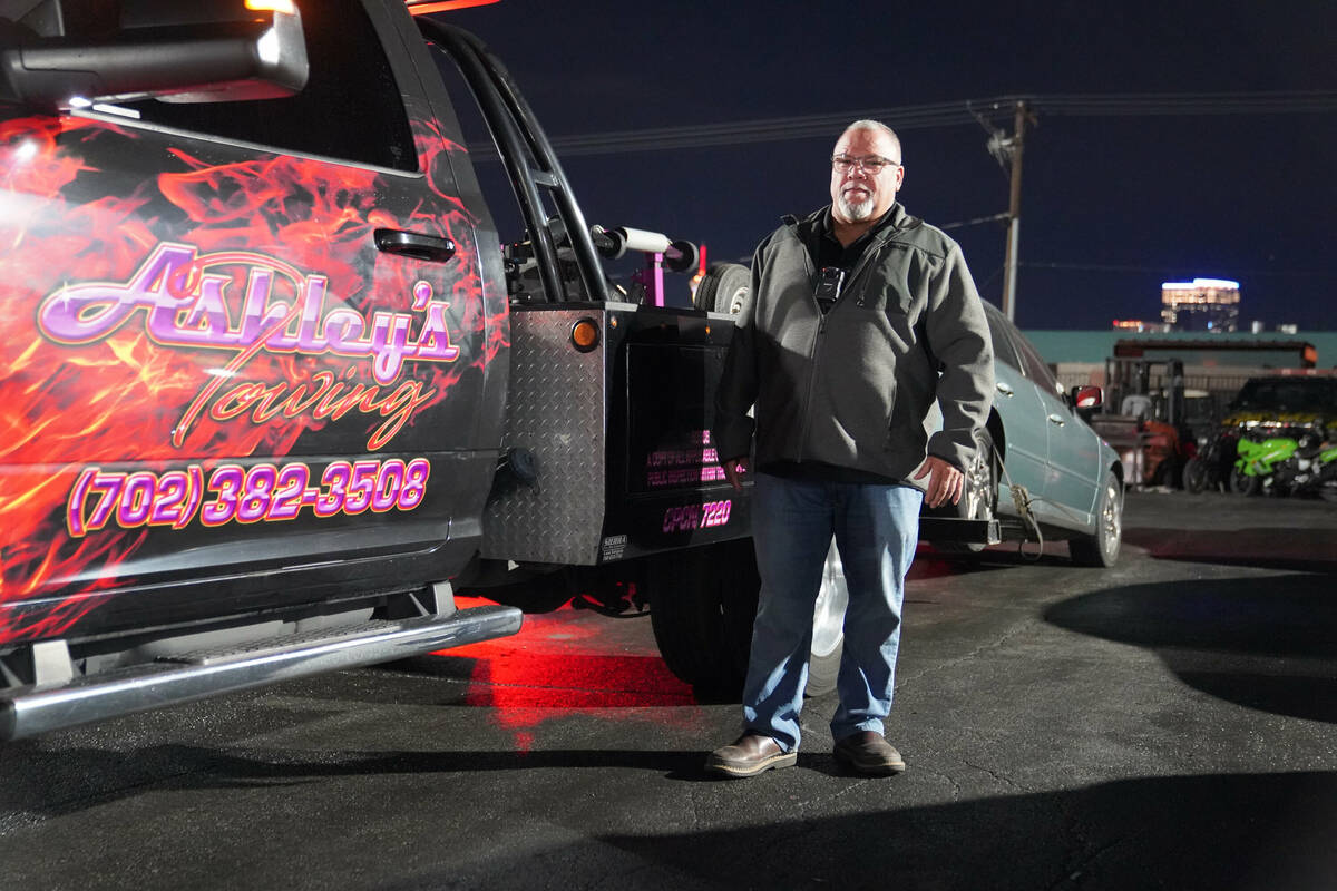 Shawn from Ashley's Towing appears in a scene from "Sin City Tow." (Discovery Channel / Bodega ...