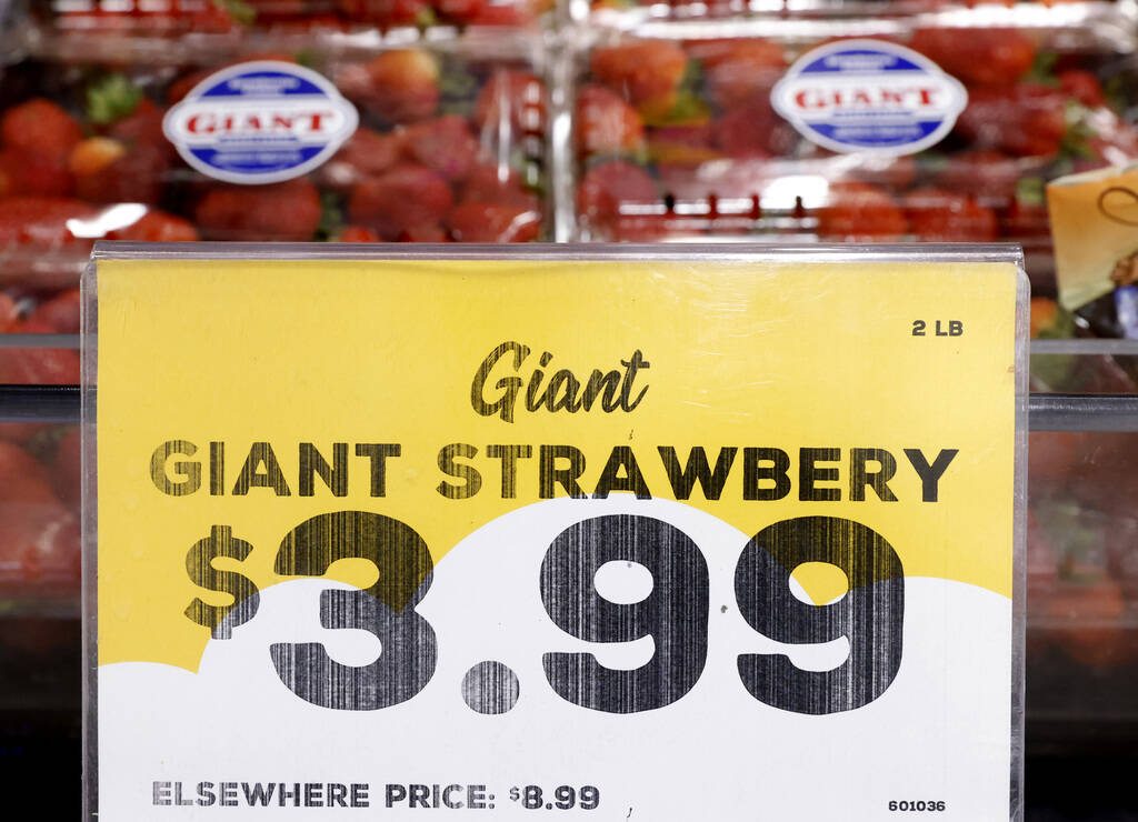 The weekly deal of 2lb. packs of strawberry at Grocery Outlet Bargain Market, on Wednesday, Jun ...