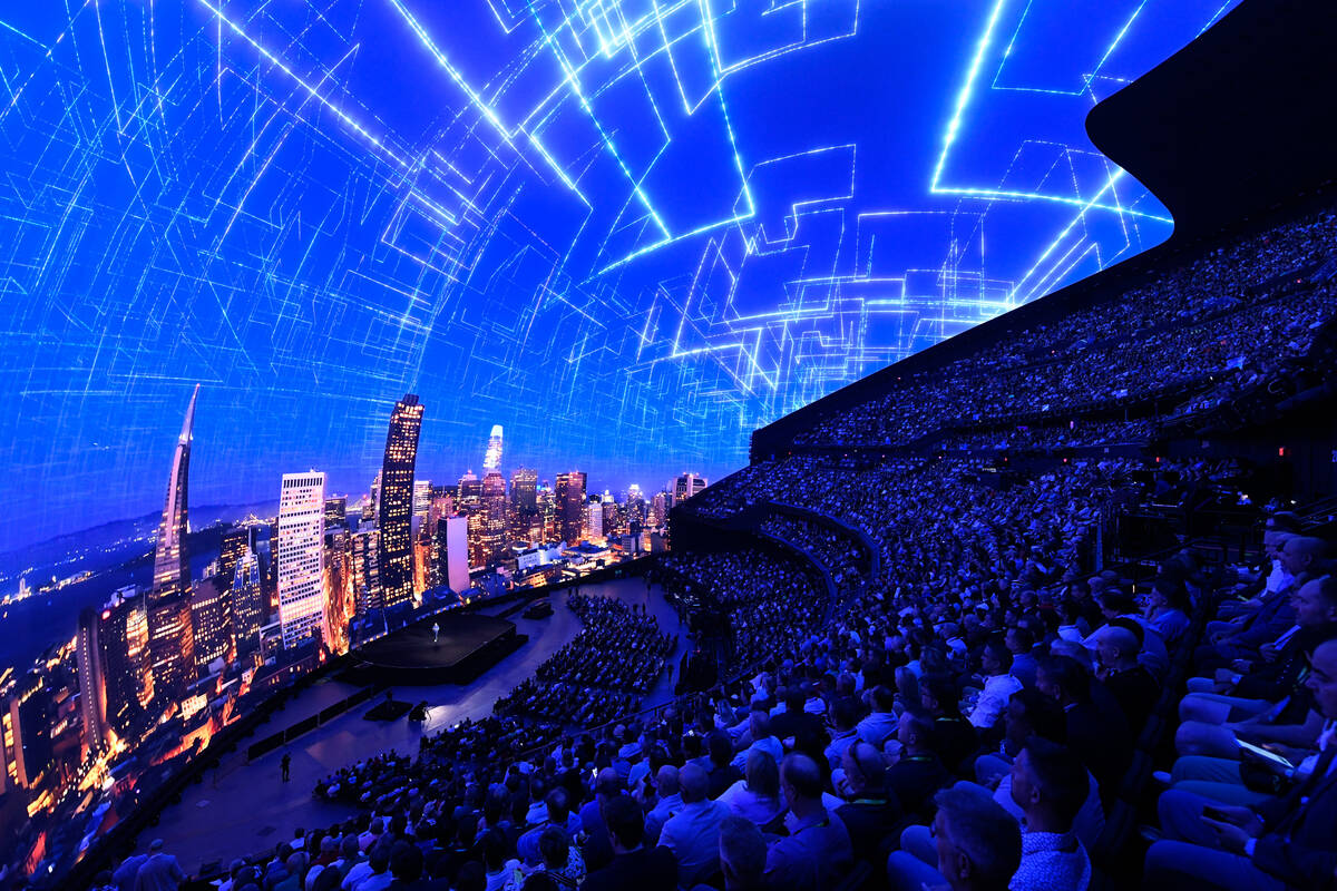 The crowd at the Sphere for HPE Discover 2024 on Tuesday, June 18, 2024. (Courtesy HPE)