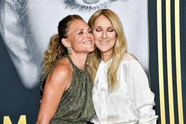 Director Irene Taylor, left, and Celine Dion attend the Amazon MGM Studios special screening of ...