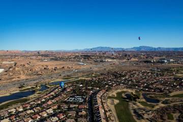 An aerial view of Mesquite. (Las Vegas Review-Journal, File)