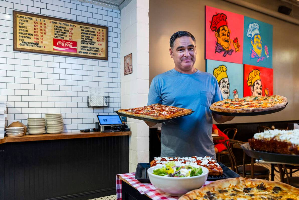 Owner-pizzaiolo Vincent Rotolo is shown here at his Good Pie in the Arts District on Friday, Ju ...