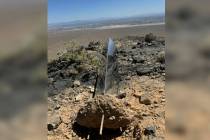 Las Vegas police said the "mysterious monolith" that was found on a trail outside the valley ha ...