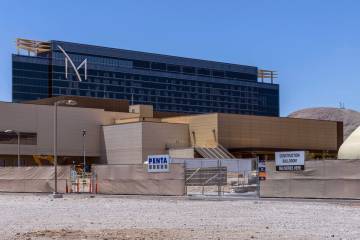 A new hotel tower is under construction adjacent to M Resort on Friday, June 21, 2024, in Hende ...