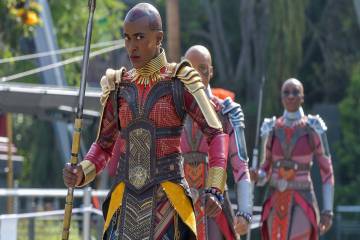 Warriors of Wakanda: The Discipline of the For Milaje perform at Avengers Campus inside Disney ...