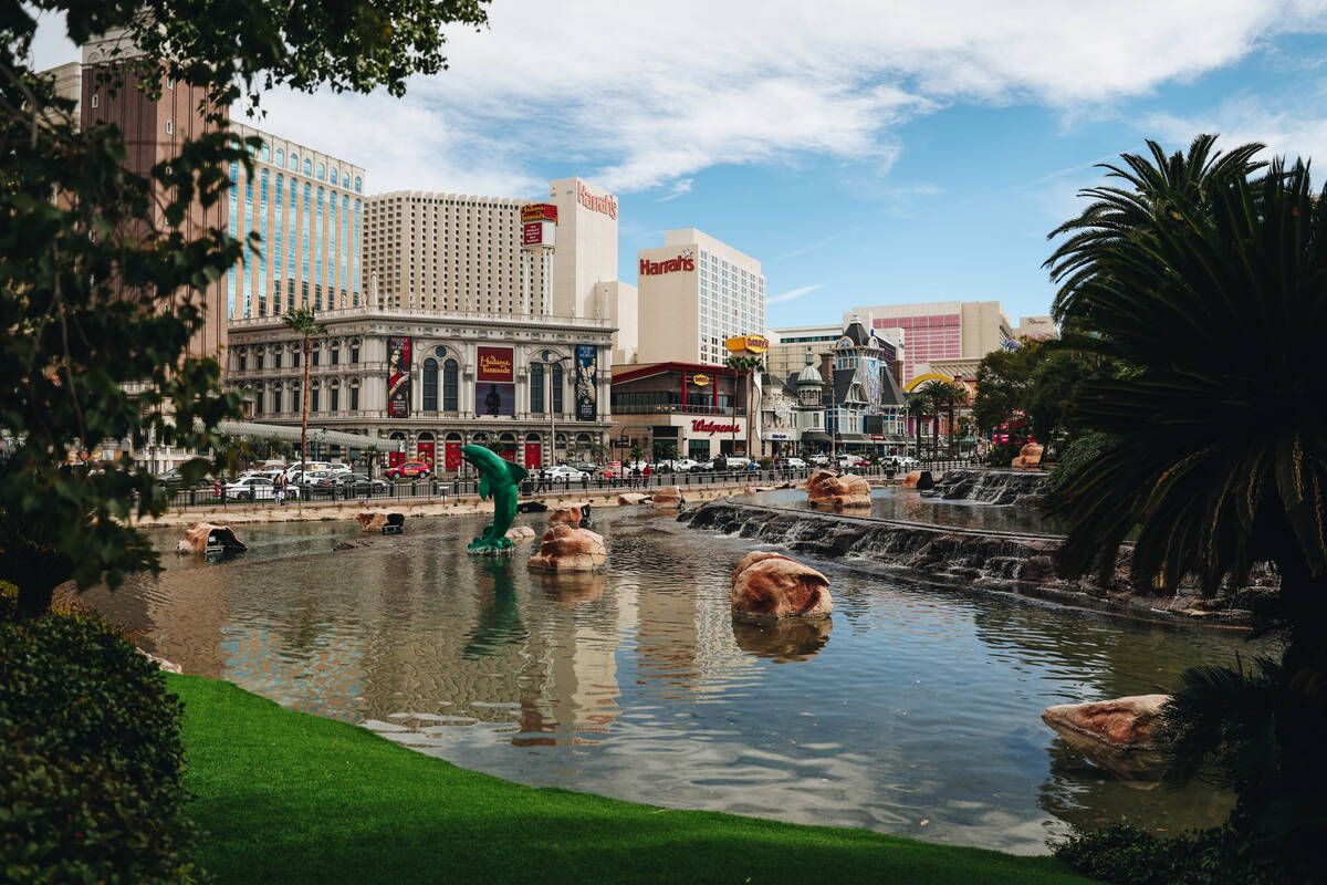 The Strip is seen from the Mirage on Thursday, Feb. 29, 2024, in Las Vegas. (Madeline Carter/La ...