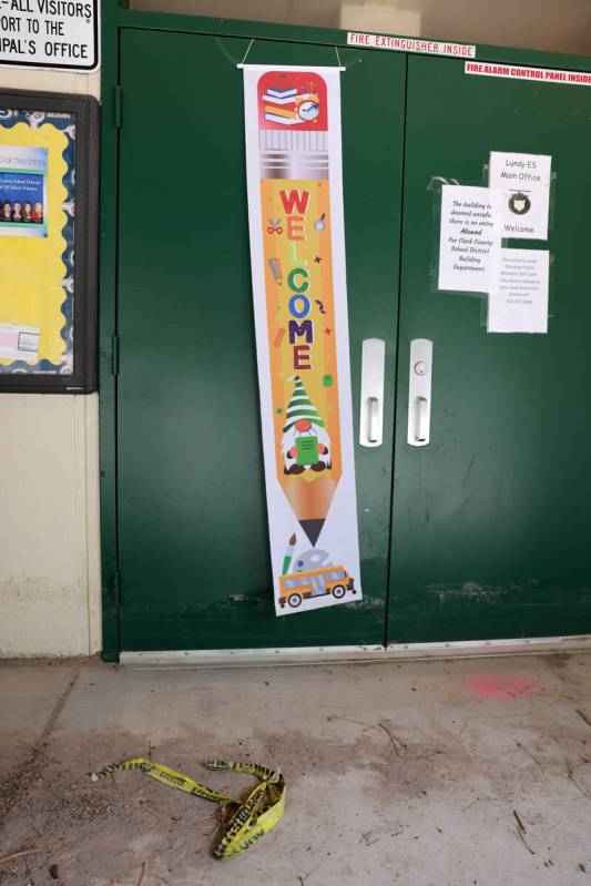 The closed Lundy Elementary School in the Old Town neighborhood on Mount Charleston is shown Tu ...