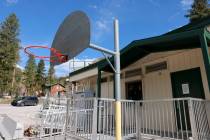 The closed Lundy Elementary School in the Old Town neighborhood of Mount Charleston is shown on ...