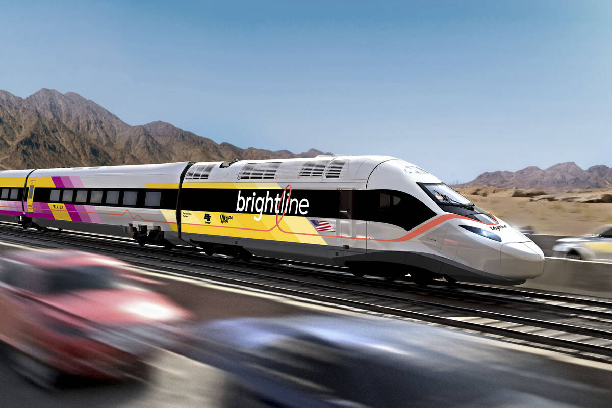 Brightline West the Associated Press This undated illustration provided by Brightline West show ...
