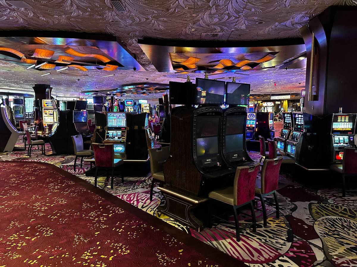 Slot machines are already being shut down at Mirage ahead of its July 14, 2024 closure, as seen ...