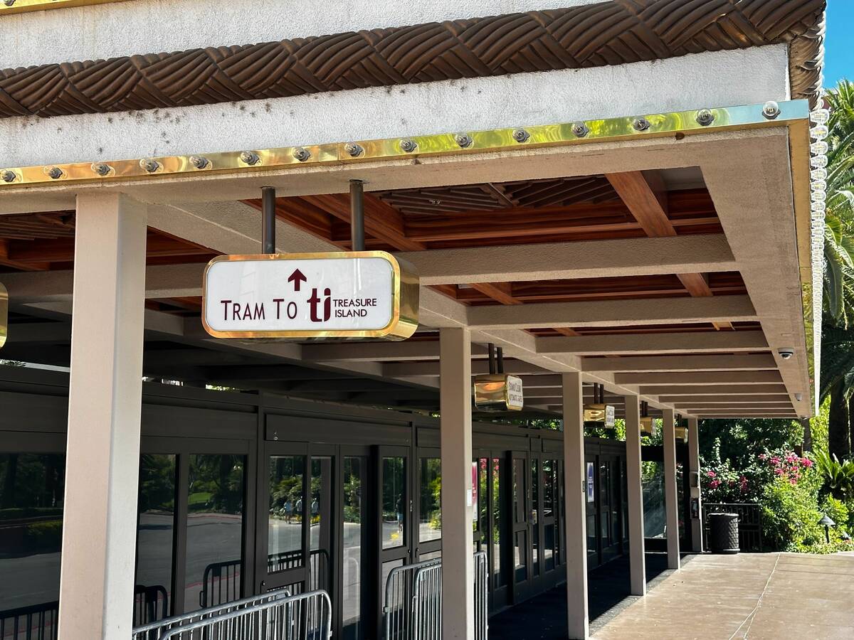 The tram from Treasure Island and Mirage has closed ahead of Mirage's closure, as seen on Thurs ...