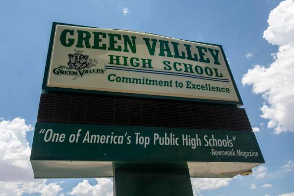 Green Valley High School on June 25, 2024, in Henderson. (Daniel Jacobi II/Las Vegas Review-Jou ...