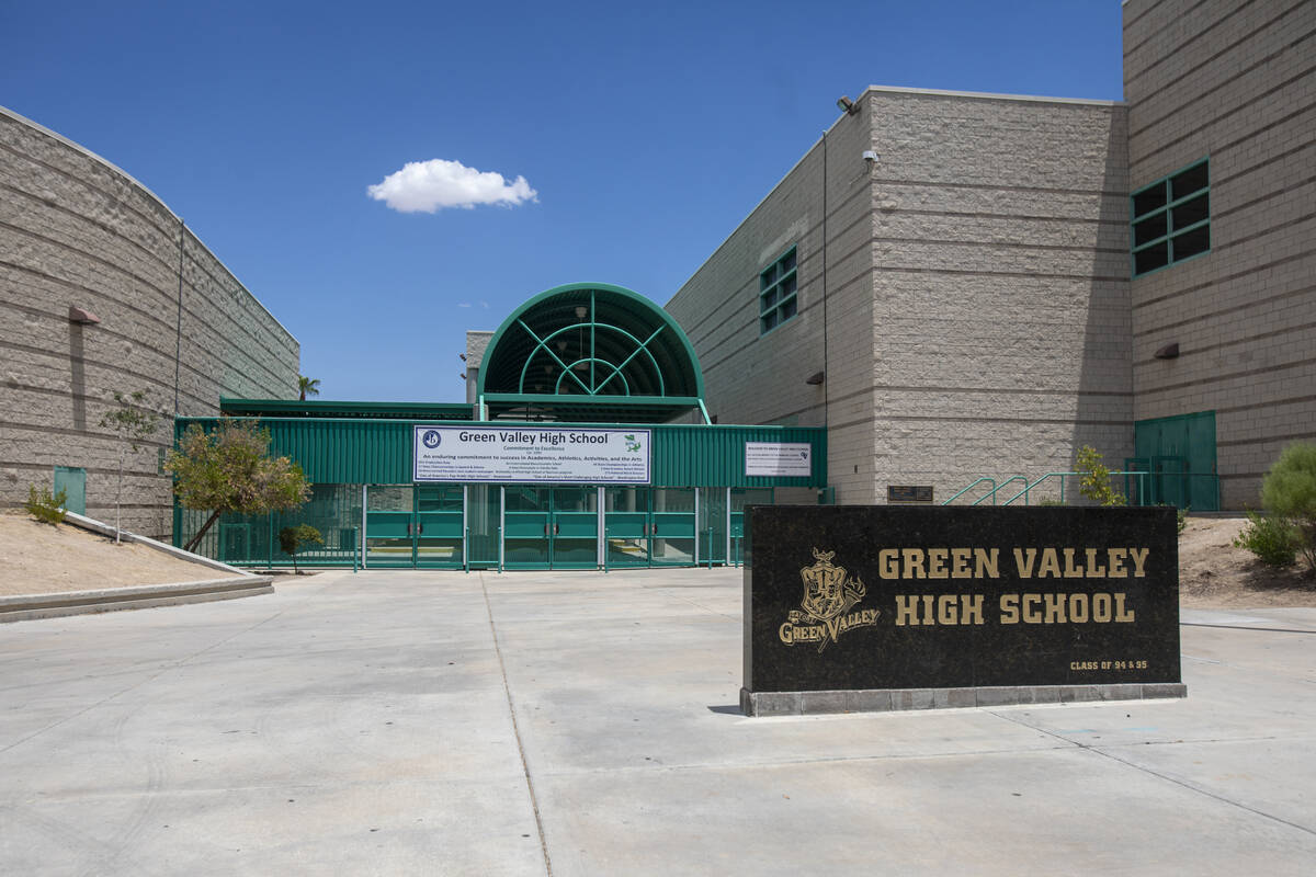 Green Valley High School on June 25, 2024, in Henderson. (Daniel Jacobi II/Las Vegas Review-Jou ...