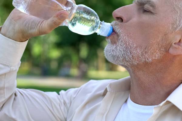 As people age, they stop feeling as thirsty and so they tend to drink less. In hot conditions, ...