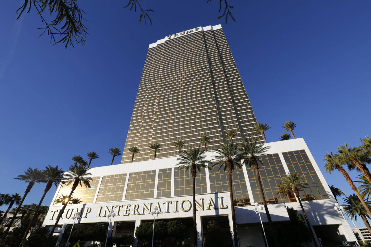Trump International hotel is seen in Las Vegas on Dec. 12, 2018. (Las Vegas Review-Journal)