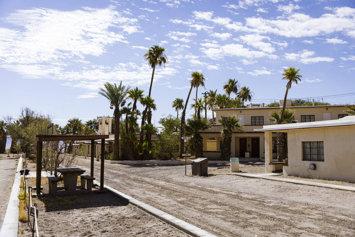 Old buildings are seen along the Lake Tuendae trail at the site of the former Zzyzx Mineral Spr ...