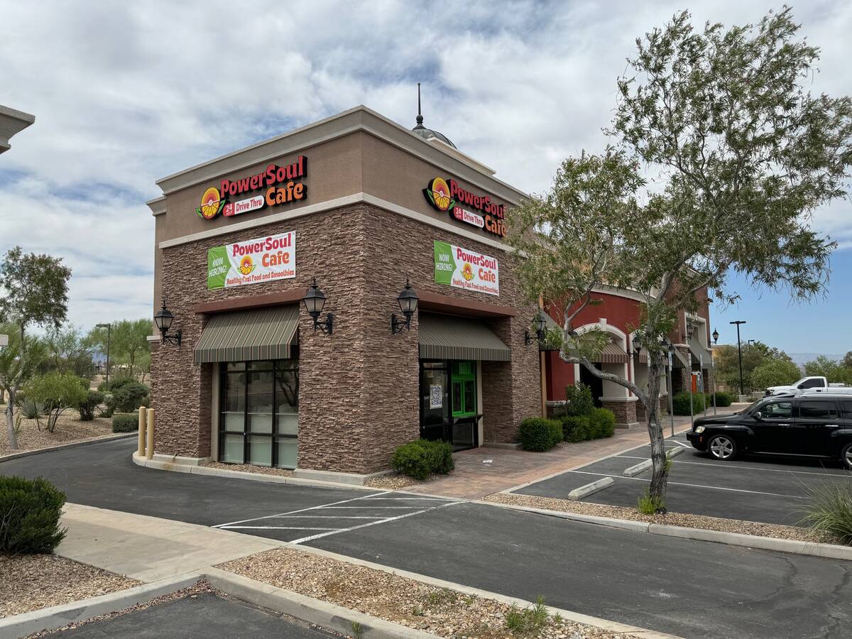 PowerSoul Café opened in late June 2024 in the Monument at Calico Ridge center in east Henders ...