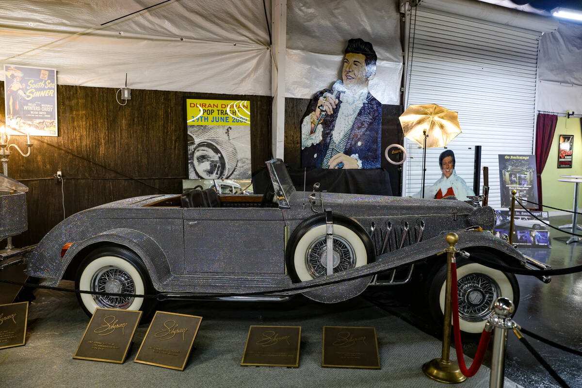 Liberace’s Rhinestone Roadster, that was used in the entertainer’s performances at Radio Ci ...