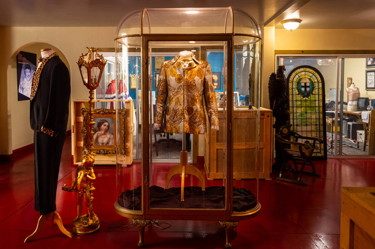 Items are seen on display is seen during a tour of the Liberace Museum Collection at Thriller V ...