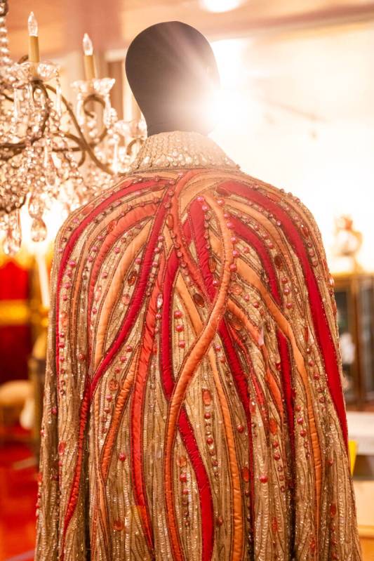 A costume is seen during a tour of the Liberace Museum Collection at Thriller Villa, a former r ...