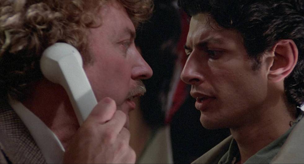 Donald Sutherland, left, and Jeff Goldblum in a scene from "Invasion of the Body Snatchers ...