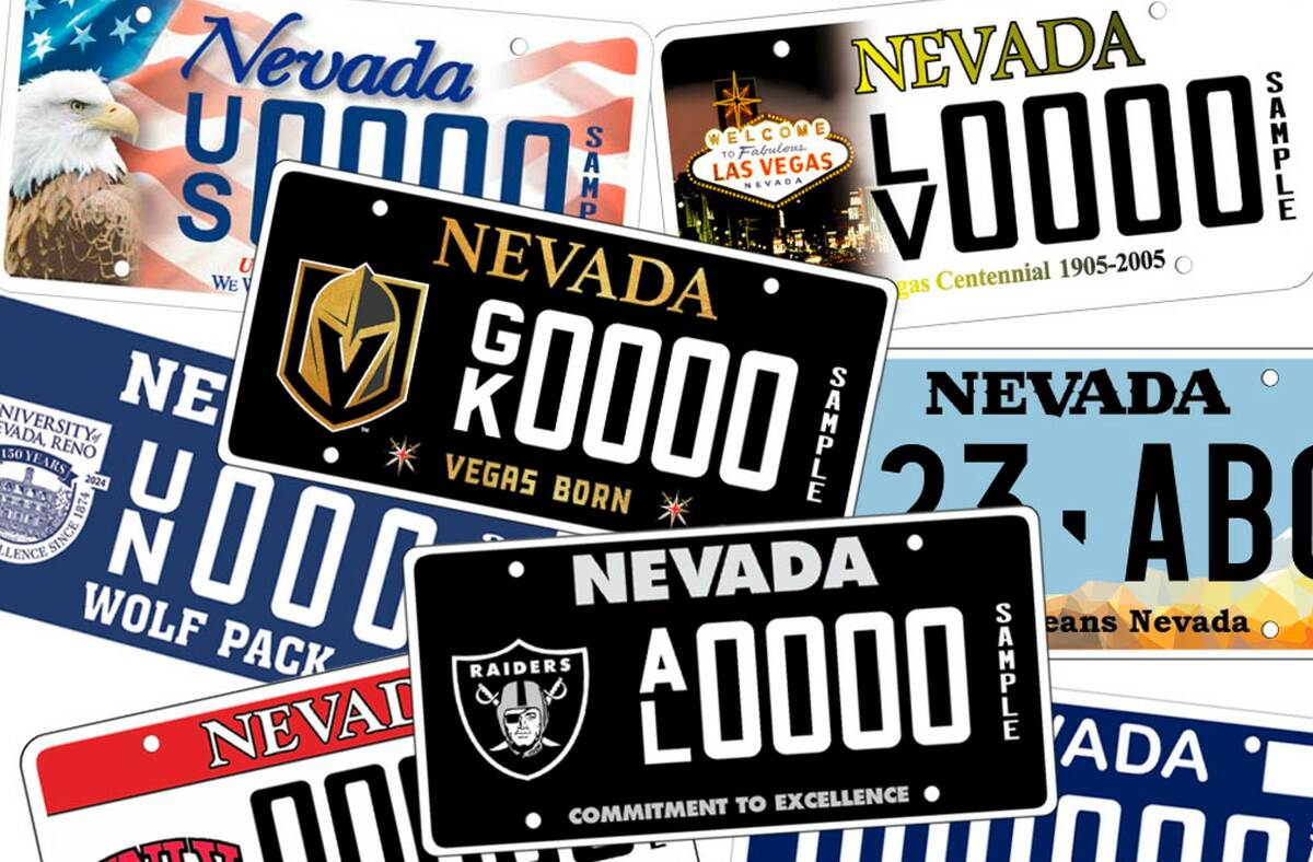 Specialty license plate (Staff/Las Vegas Review-Journal)