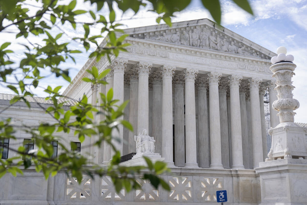 FILE - The Supreme Court building is seen on June 27, 2024, in Washington. Supreme Court justic ...