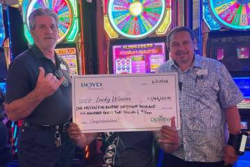 A Hawaii resident won a $1.5 million jackpot on an IGT Wheel of Fortune slot machine at the Cal ...