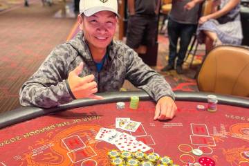 A local player won $269,965 in pai gow poker Friday, June 28, 2024, at The Orleans in Las Vegas ...