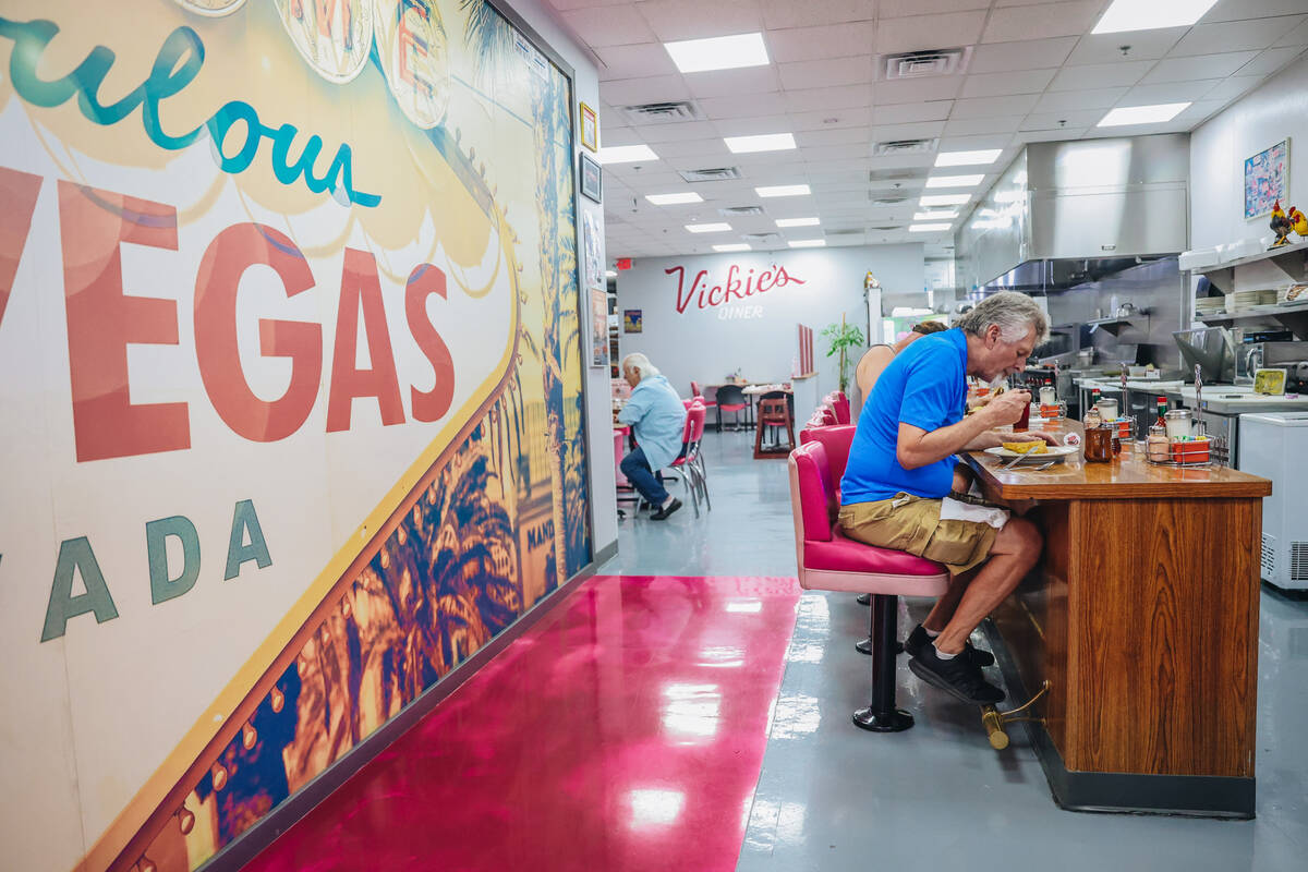 The inside of Vickie’s Diner, which is located inside of the Commercial Center, is seen ...