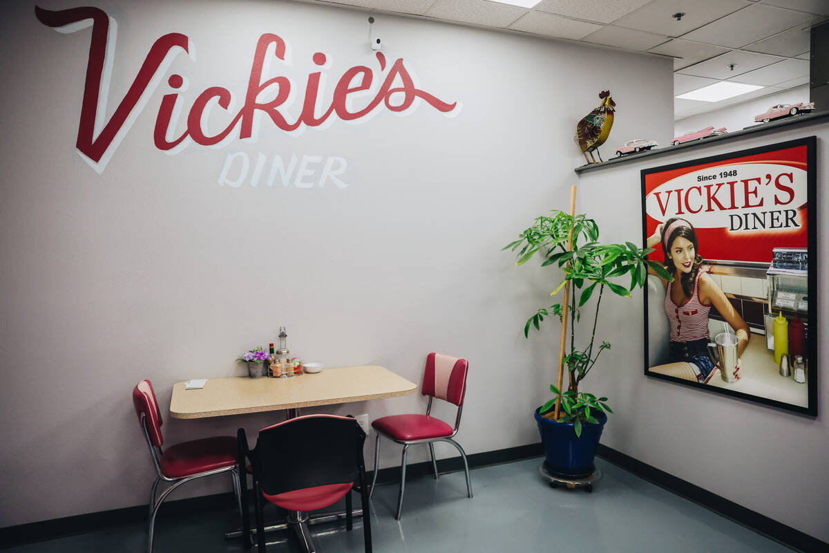 The inside of Vickie’s Diner, which is located inside of the Commercial Center, is seen ...