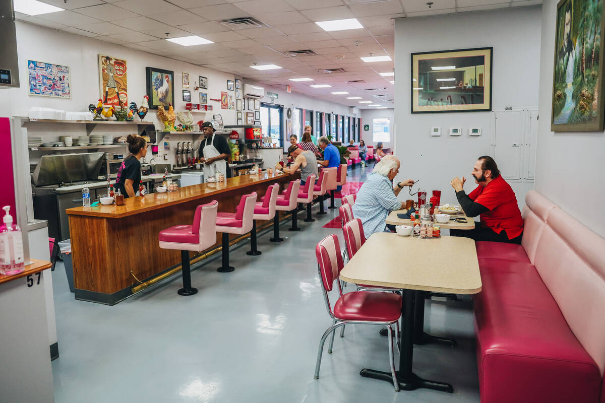 The inside of Vickie’s Diner, which is located inside of the Commercial Center, is seen ...