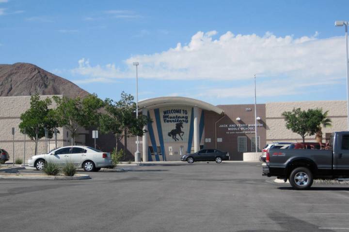 Mannion Middle School in Henderson. (Carri Greer/Las Vegas Review-Journal)