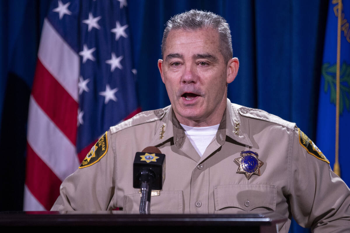 Metropolitan Police Department’s Undersheriff Andrew Walsh speaks during a media briefin ...