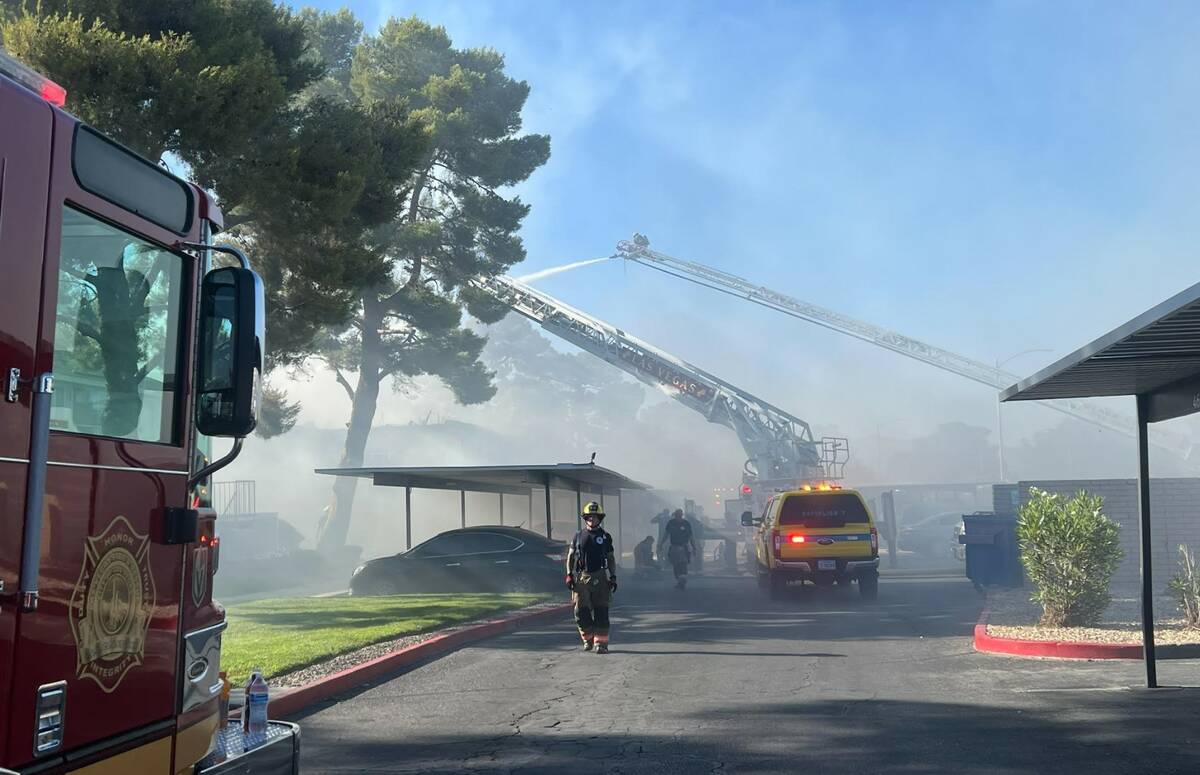 A fire was reported at an apartment complex at 4480 Sirius Ave. This was the second major apart ...